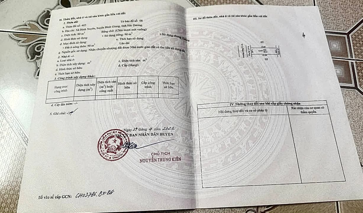 Đất nền Bình Xuyên, Bình Giang, Hải Dương 90m² giá 1.7 tỷ - Tiềm năng sinh lời cao!