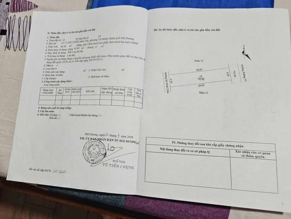 Đất nền Tường Vy, Tứ Minh, Hải Dương 93m² giá 2.7 tỷ - Hạ tầng hoàn thiện, tiện ích đầy đủ!