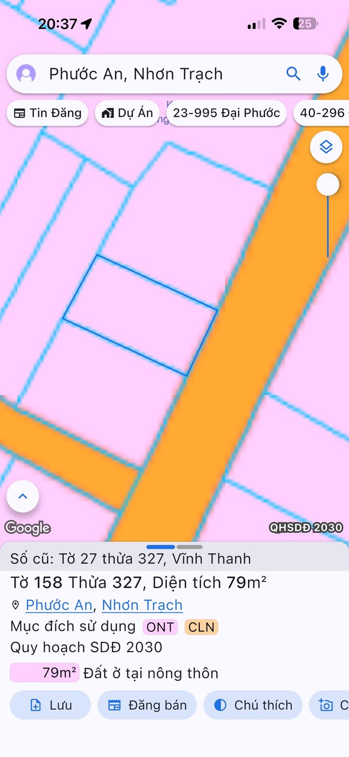 Đất nền Nhơn Trạch 79m² giá 1 tỷ - Vị trí đắc địa, thuận tiện giao thông!