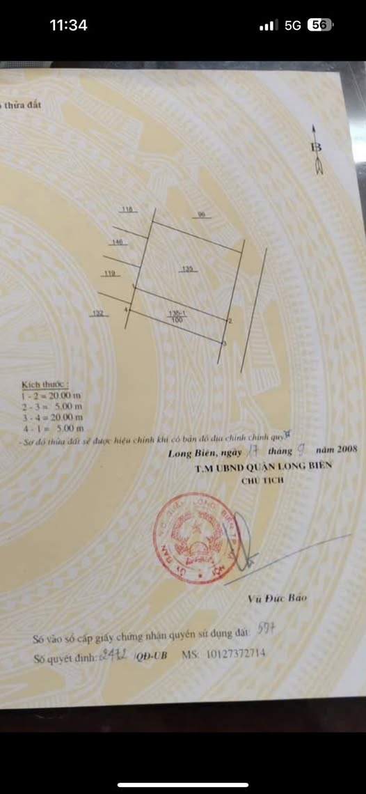 Đất nền 100m² tại Ngõ 68 Ngọc Thụy Long Biên, giá 18 tỷ - Đầu tư sinh lời ngay!