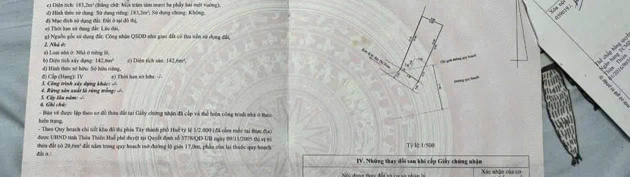 Bán dãy trọ 02 mặt tiền Kiệt 245 Bùi Thị Xuân 183.2m² giá 4 tỷ - Đầu tư sinh lời ngay!