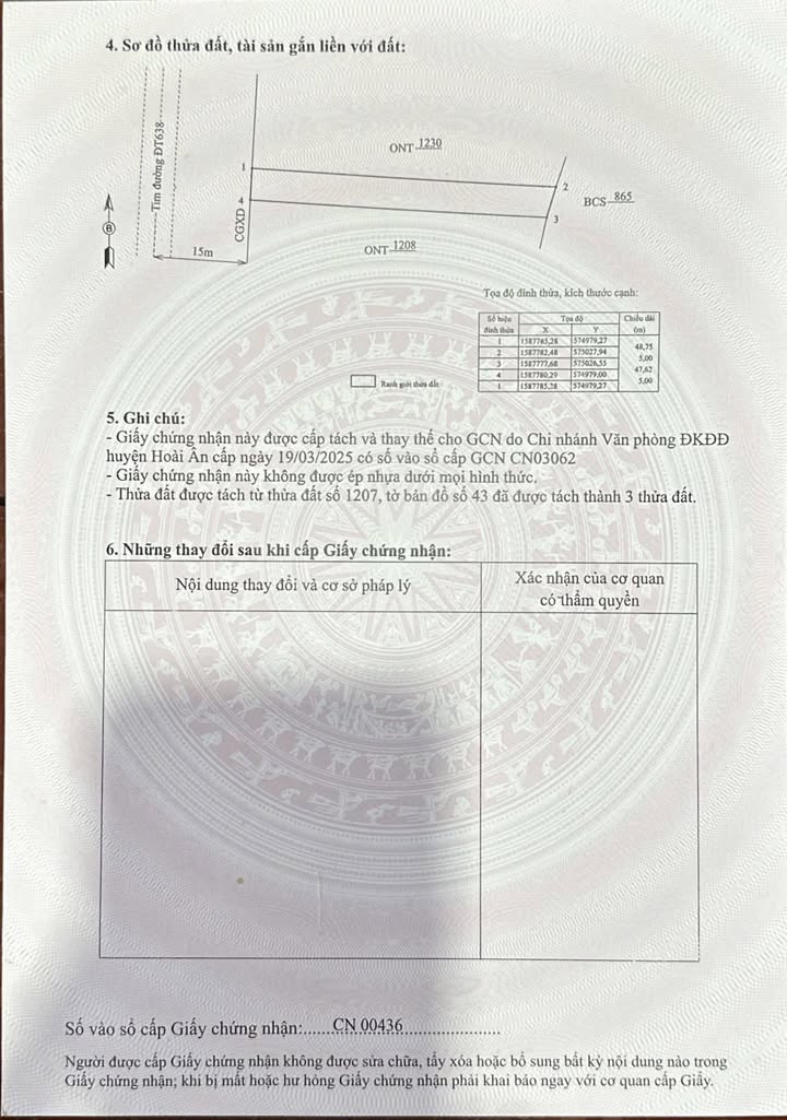 Đất nền thôn Gia Đức, xã Hoài Ân, Bình Định 200m² giá 700 triệu - Vị trí đẹp, sổ hồng chính chủ!