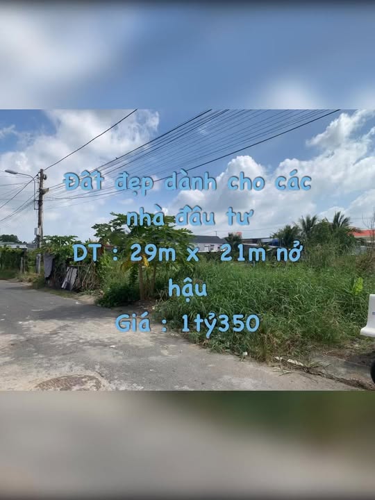 Đất nền Tắc Vân Cà Mau 626m² giá 1.35 tỷ - Đầu tư sinh lời ngay!