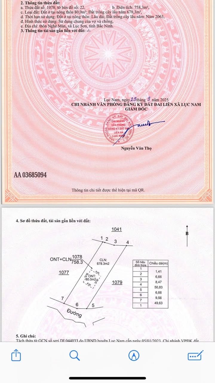 Đất nền Lục Sơn Bắc Ninh 721m² giá 600 triệu - Cơ hội đầu tư hấp dẫn!