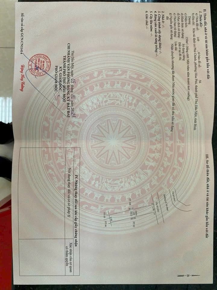 Đất TĐC Phú Chánh, Tân Uyên 150m² giá 3 tỷ - Sổ hồng đầy đủ, đầu tư sinh lời!