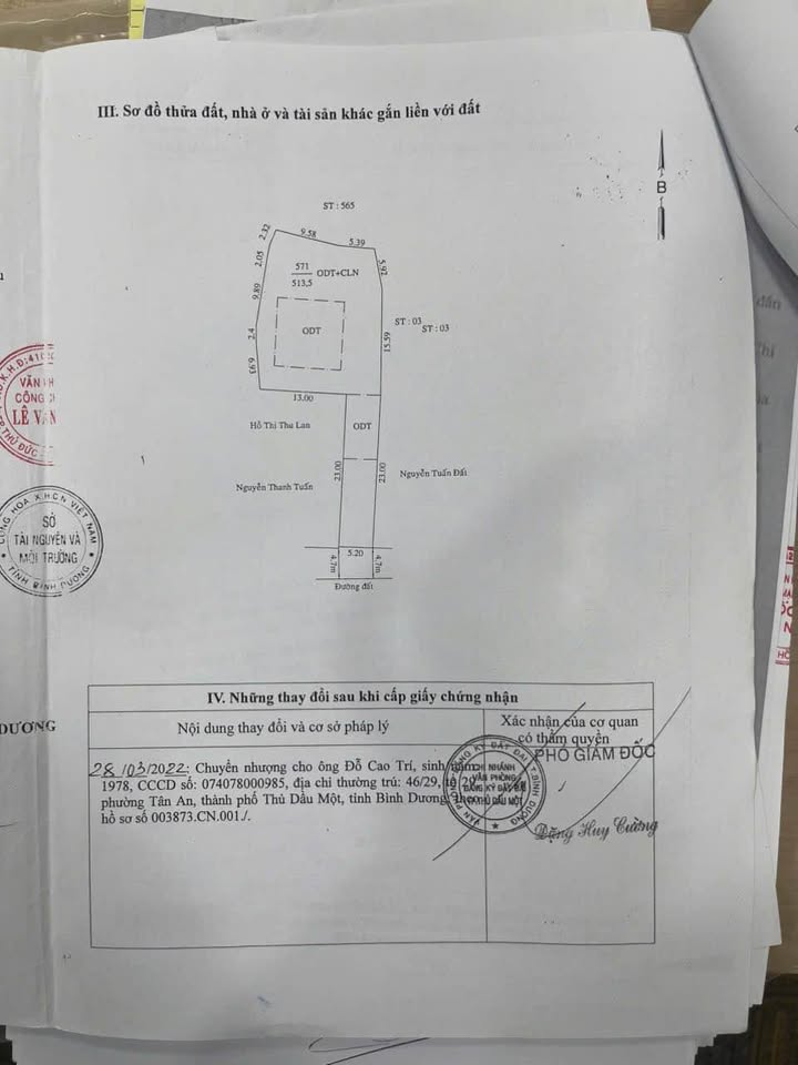 Đất Tương Bình Hiệp 518m² giá 3.2 tỷ - Cơ hội đầu tư tuyệt vời!
