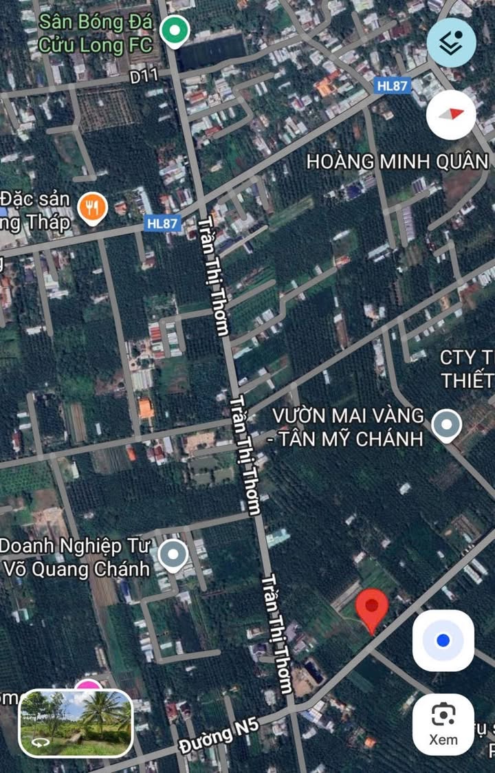 Đất thổ cư 80m² tại Bình Phong, Mỹ Tho - Giá chỉ 490 triệu - Sổ hồng đầy đủ!