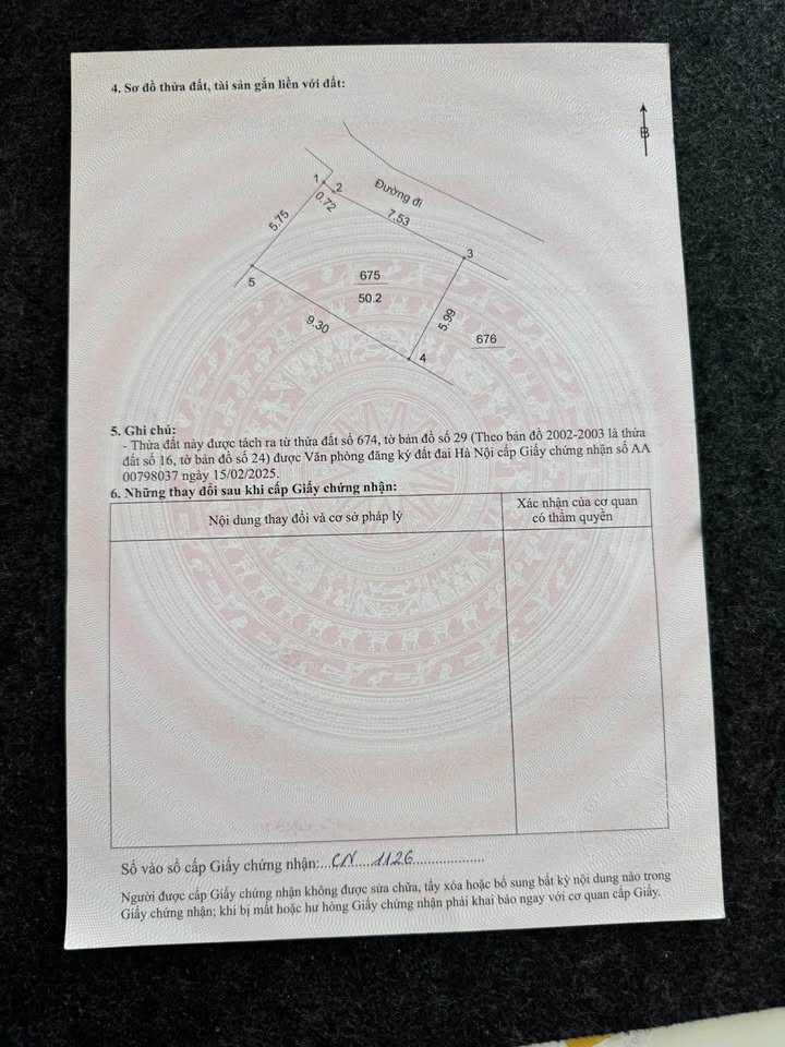 Đất thổ cư 50,2m² tại Phường Trung Hưng, Sơn Tây - Vị trí thuận lợi, sổ đỏ chính chủ!