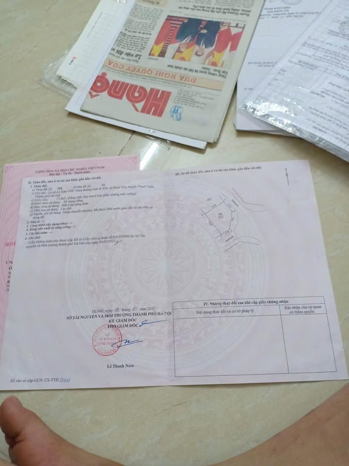 Đất nền Thạch Thất 77m² giá thỏa thuận - Cơ hội sở hữu vị trí đẹp!