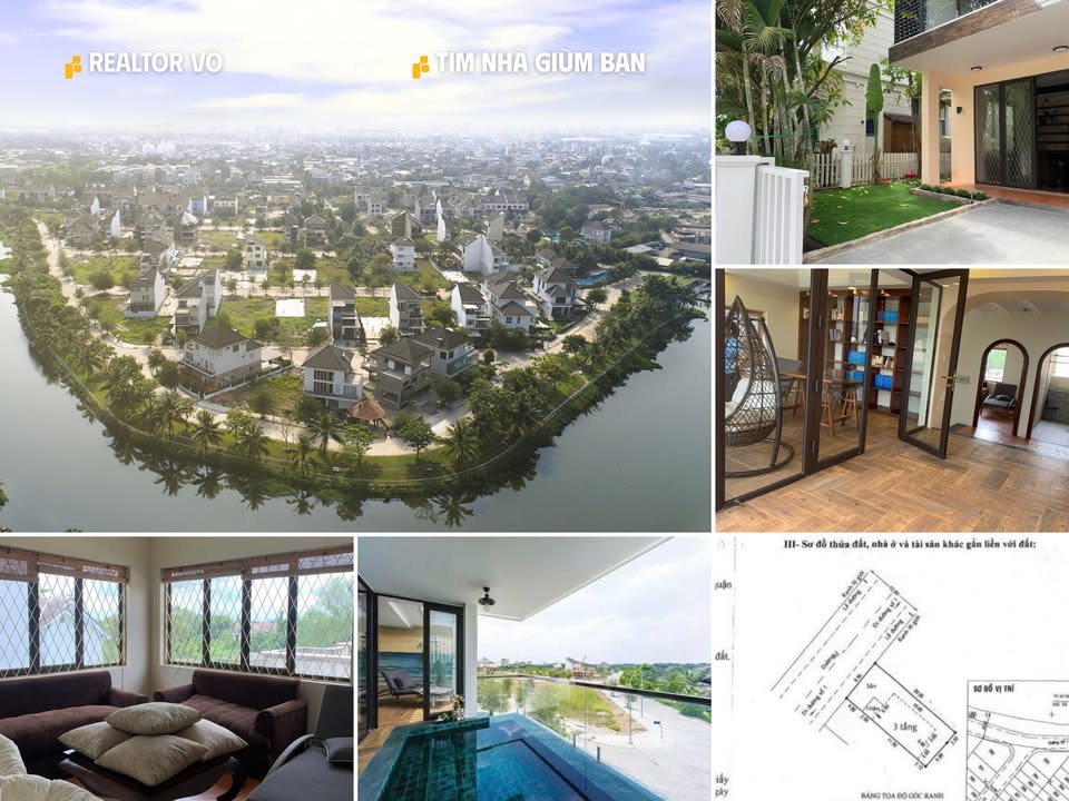 Biệt thự Jamona Home Resort Thủ Đức 173m² giá 15.3 tỷ - Sống giữa thiên nhiên bên sông!