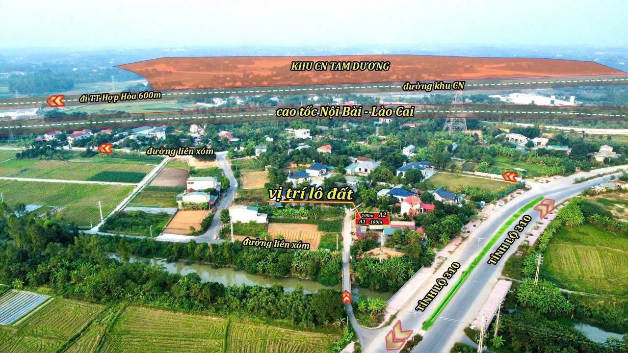 Đất nền Đạo Tú, Tam Dương 100m² giá chỉ 1 tỷ - Đầu tư sinh lời ngay!