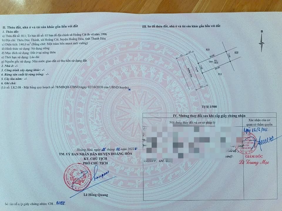 Đất nền Hoằng Sơn 140m² giá tốt - Đầu tư sinh lời ngay!