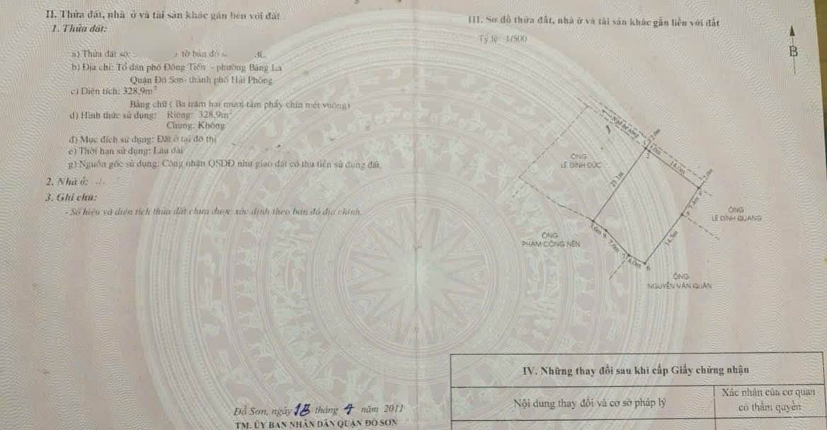 Đất nền Bàng La Đồ Sơn 330m² giá 2.31 tỷ - Cơ hội đầu tư hấp dẫn!