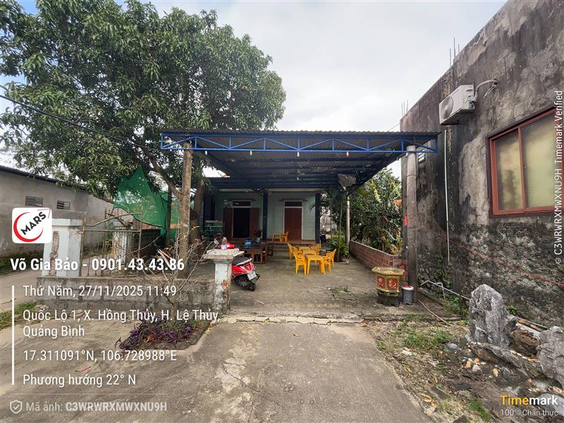 Nhà mặt tiền Quốc lộ 1A, xã Hồng Thủy, 200m² - Cơ hội kinh doanh tuyệt vời!