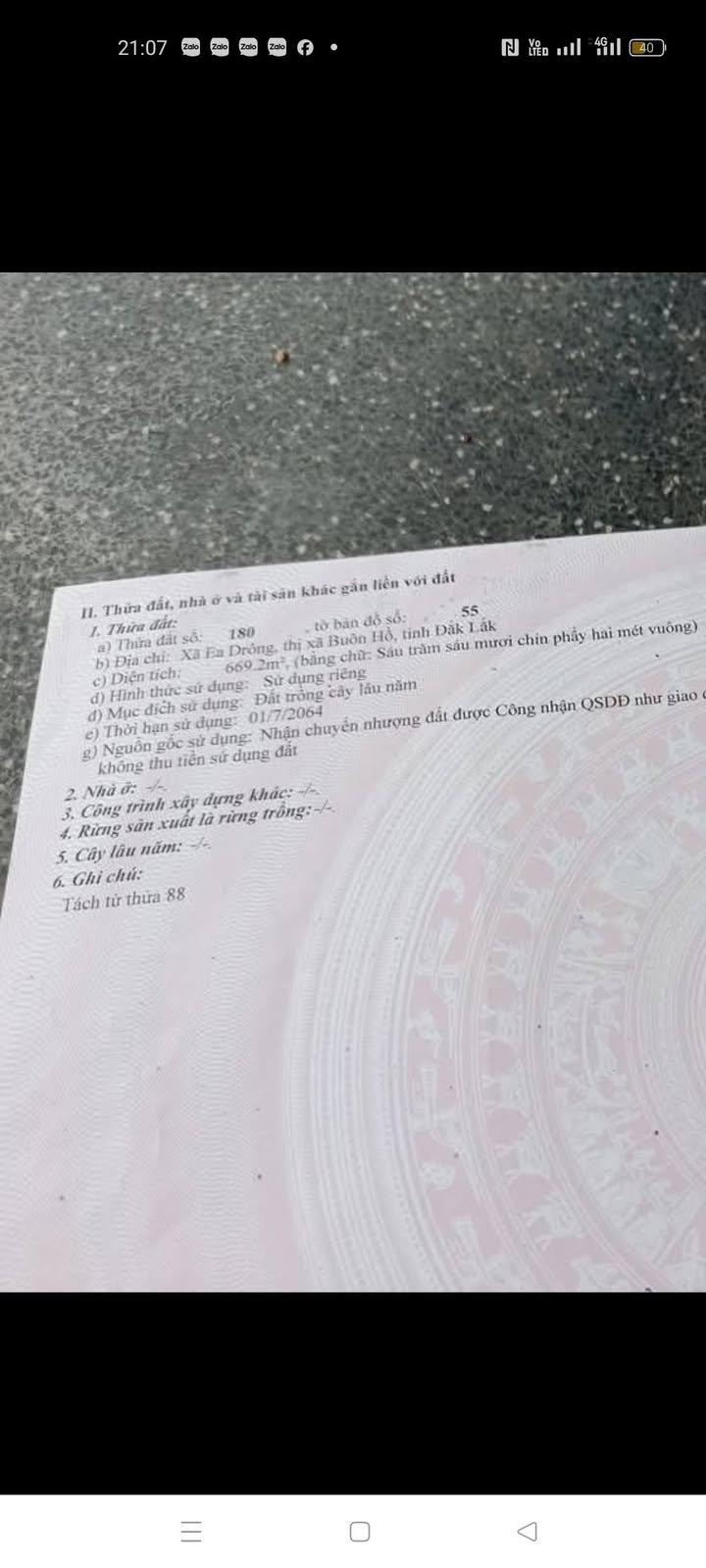 Đất nền 360m² tại phường Buôn Hồ, Đắk Lắk - Giá chỉ 1xx triệu, sổ đỏ chính chủ!