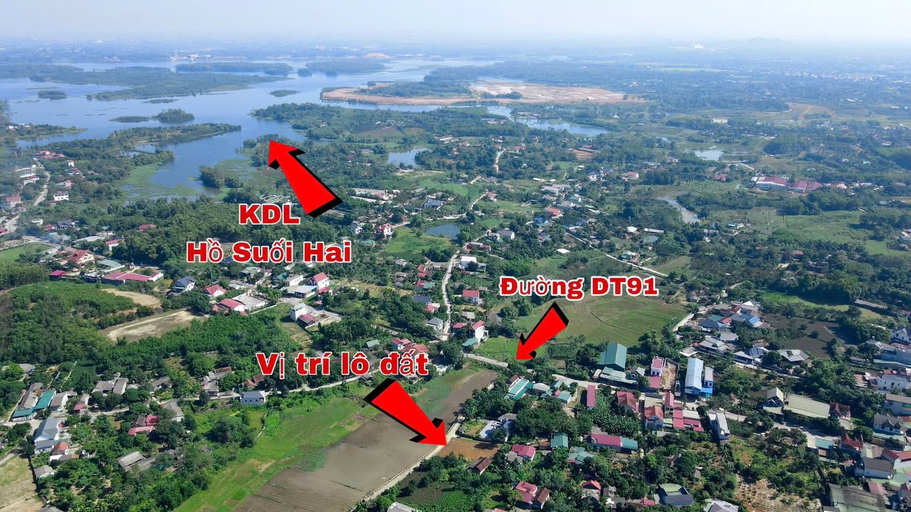 Đất nền Thôn 6, xã Suối Hai, Ba Vì 610m² giá 3 tỷ - Lô góc 2 mặt tiền thoáng mát!