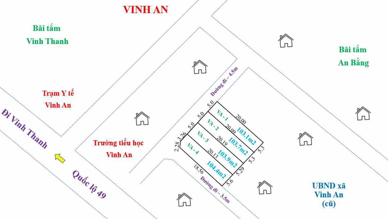 Đất nền Vinh An 103m² giá 365 triệu - Cơ hội đầu tư tuyệt vời!