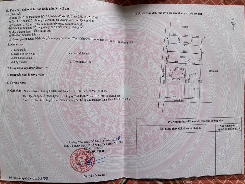 Đất nền khu phố 7, phường Hà An, 217m² - Vị trí đắc địa, giá thỏa thuận!