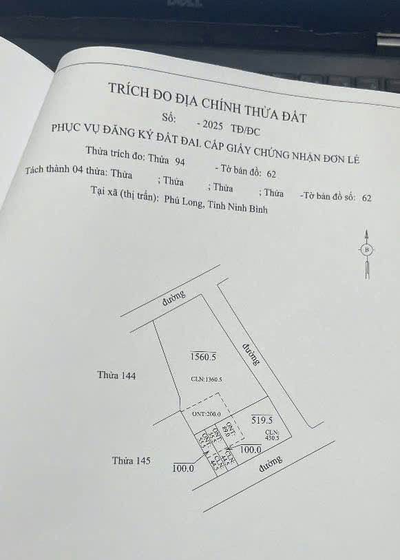 Đất nền Kỳ Phú Ninh Bình 520m² giá 1.1 tỷ - Cơ hội đầu tư hấp dẫn!