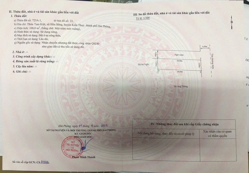 Đất nền mặt đường Tam Kiệt 100m² giá 2 tỷ - Lô góc thoáng mát!