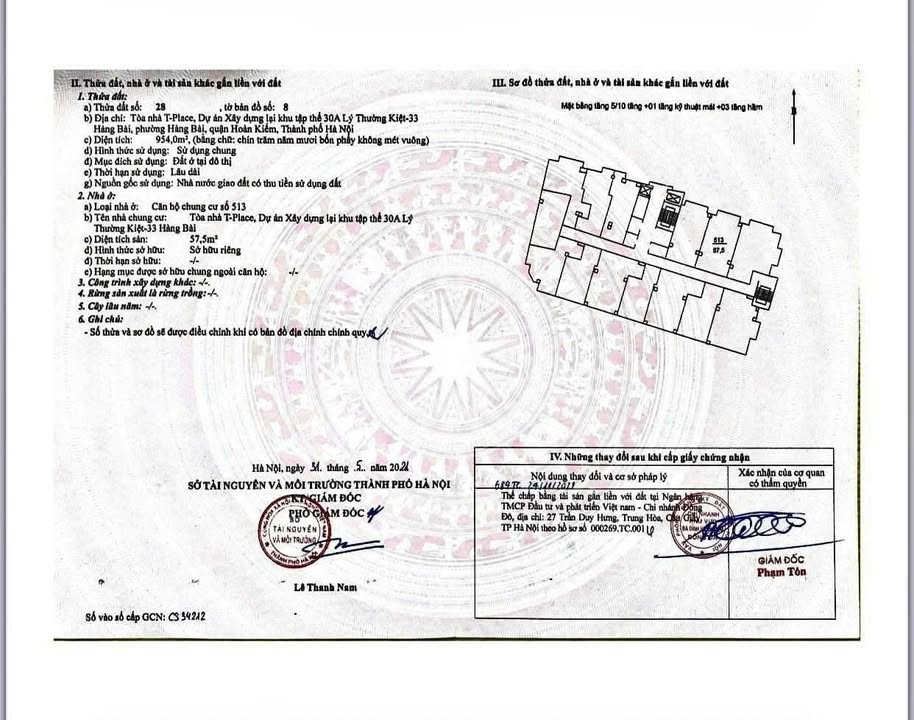 Căn hộ T-place 30A Lý Thường Kiệt 57m² giá thỏa thuận - Sổ đỏ lâu dài!