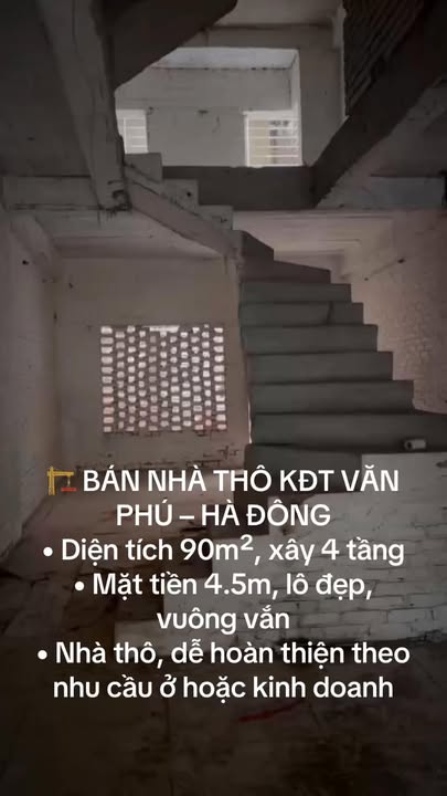 Nhà thô KĐT Văn Phú Hà Đông 90m² giá 21.2 tỷ - Đầu tư sinh lời cao!