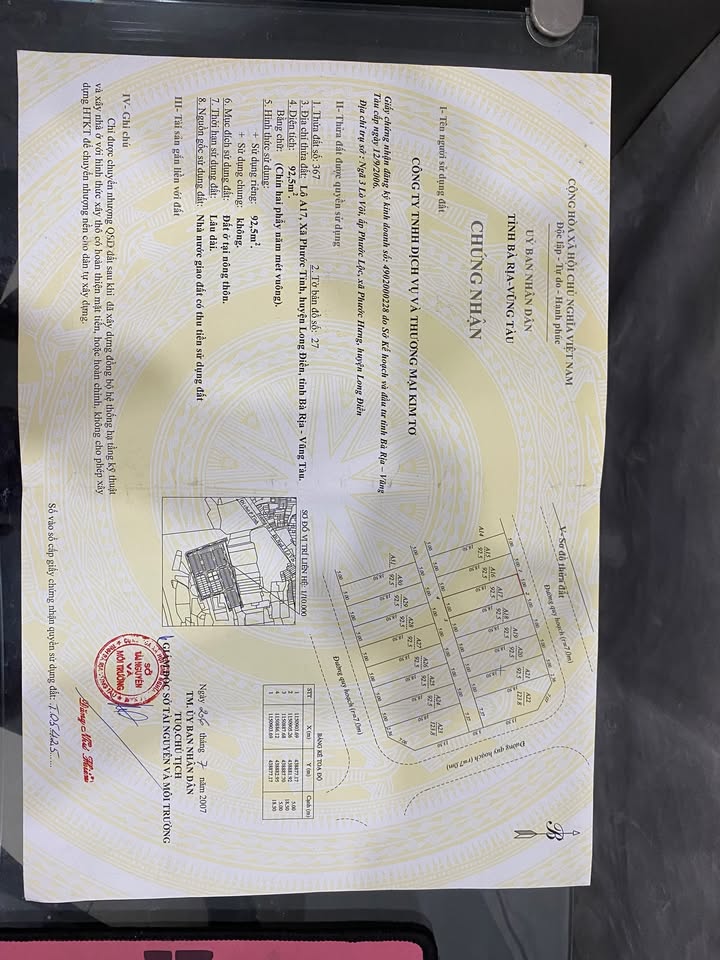 Đất mặt tiền kinh doanh Long Hải 92m² giá 2.5 tỷ - Vị trí đắc địa sát biển!