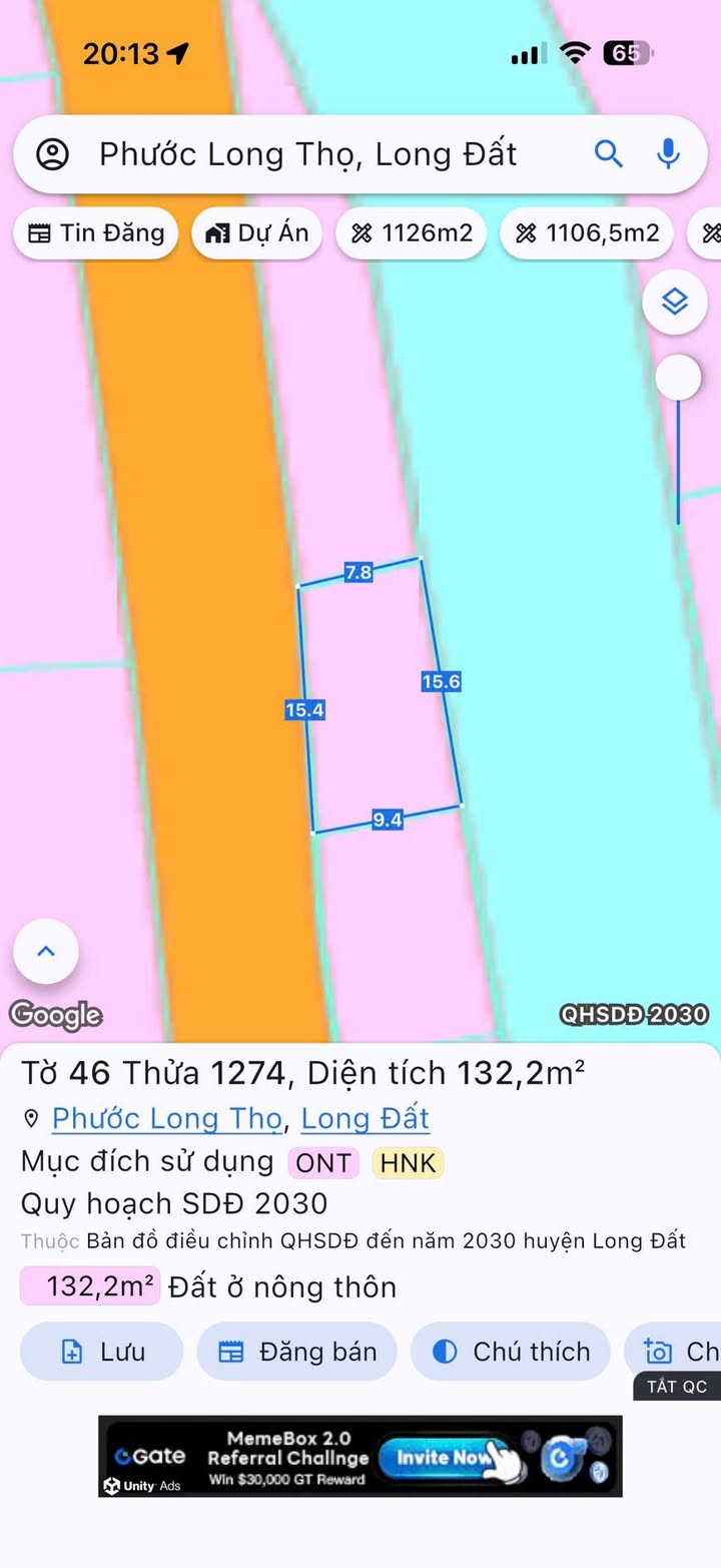 Đất nền Phước Long Thọ Đất Đỏ 132m² giá 1.08 tỷ - Cơ hội đầu tư tuyệt vời!