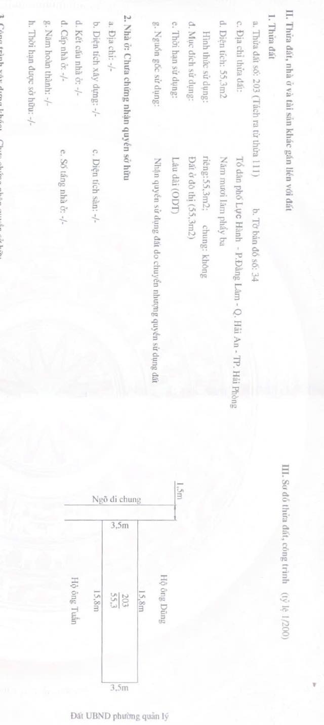 Nhà 2.5 tầng mặt ngõ Lực Hành, Hải An 55.3m² giá 2.35 tỷ - Đầu tư sinh lời ngay!