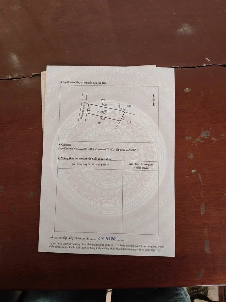 Đất thổ cư Hoằng Lộc 94m² giá chỉ 6 triệu - Cơ hội đầu tư tuyệt vời!