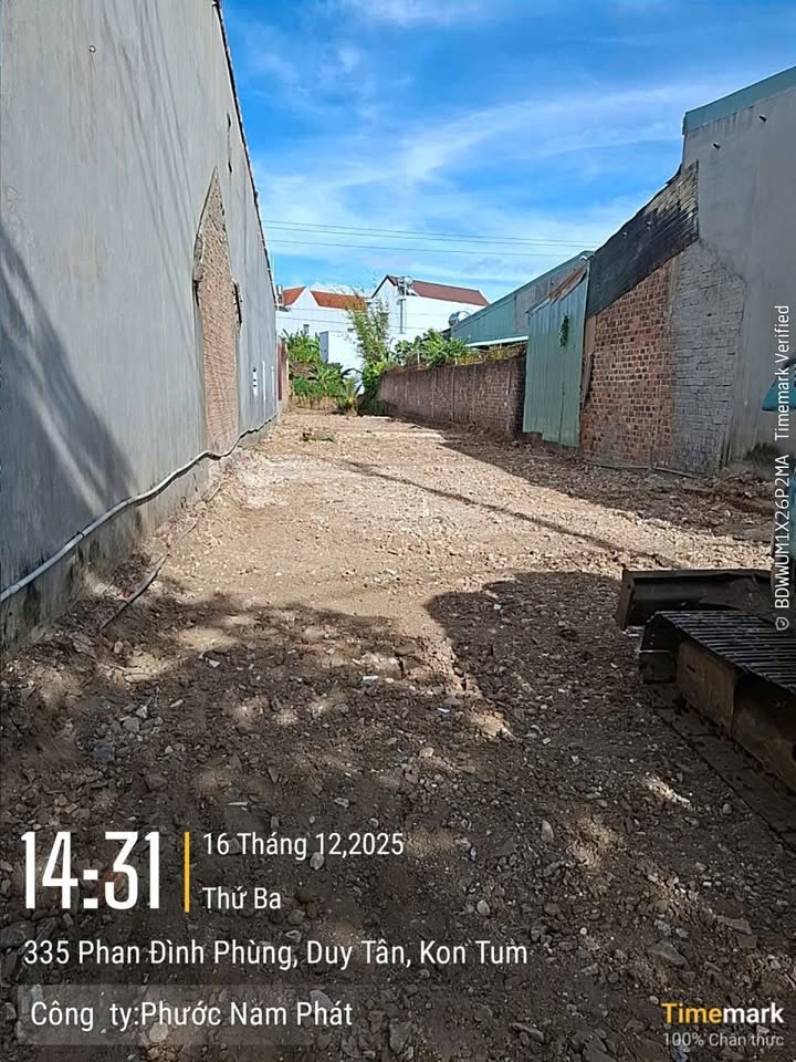 Đất nền thổ cư 222m² mặt tiền đường Phan Đình Phùng, Kon Tum - Giá chỉ 2 tỷ!