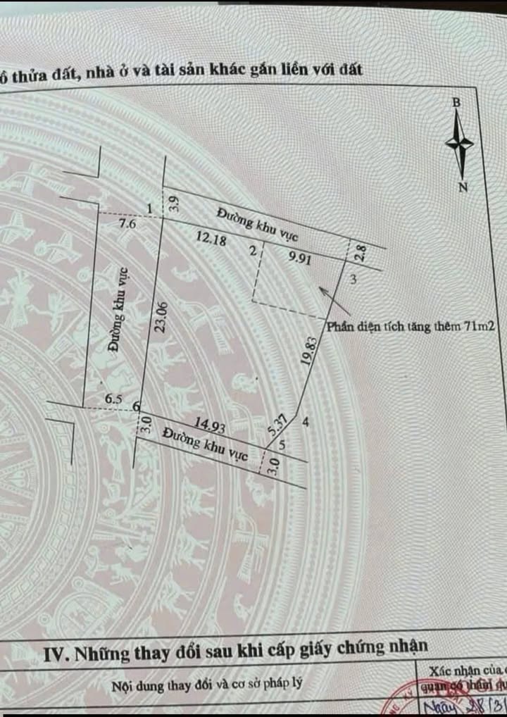 Lô đất 3 mặt tiền xã Hiền Thành, 459m² giá chỉ 4xx triệu - Cơ hội đầu tư hấp dẫn!