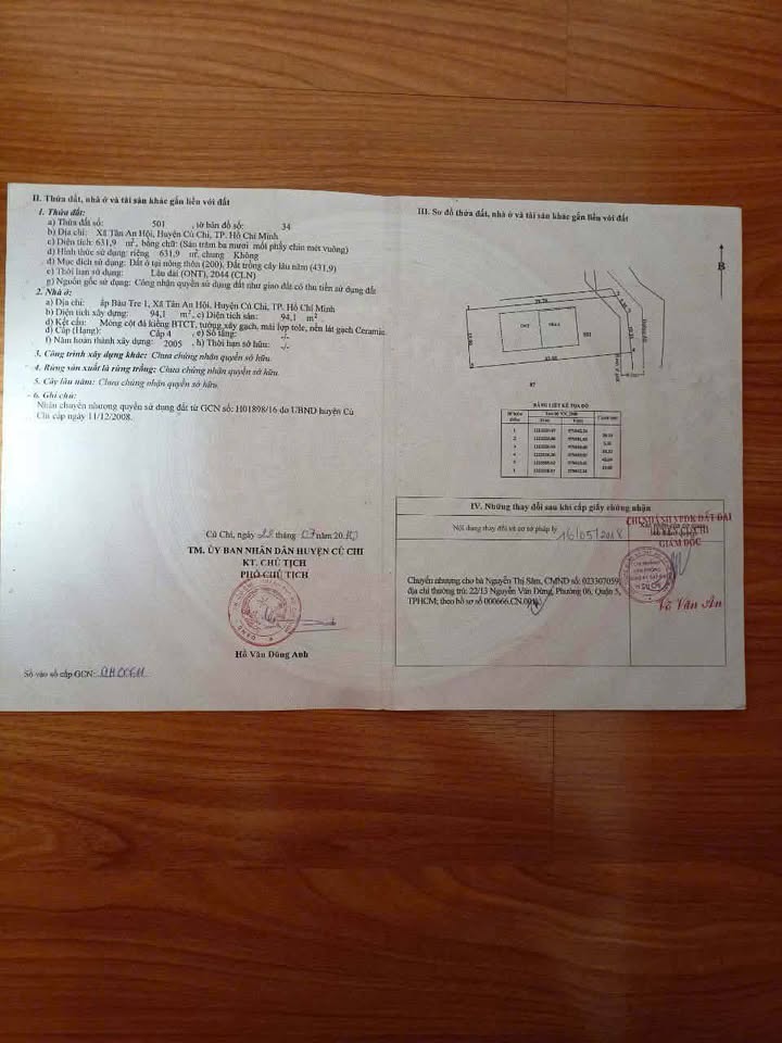 Biệt thự mini Tân An Hội Củ Chi 630m² giá 5.5 tỷ - Mặt tiền nhựa, gần bệnh viện