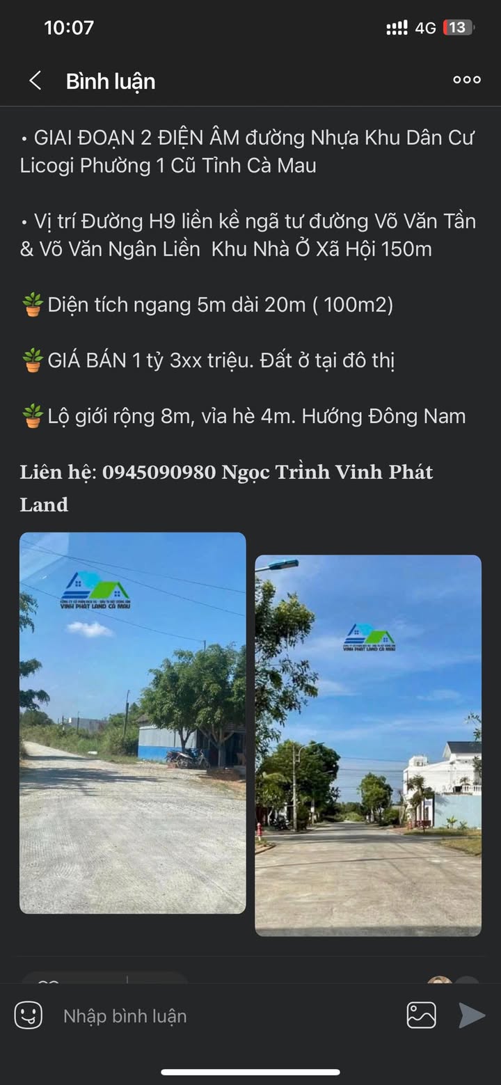 Đất nền Khu dân cư Licogi An Xuyên 106m² giá 1 tỷ - Đầu tư sinh lời ngay!