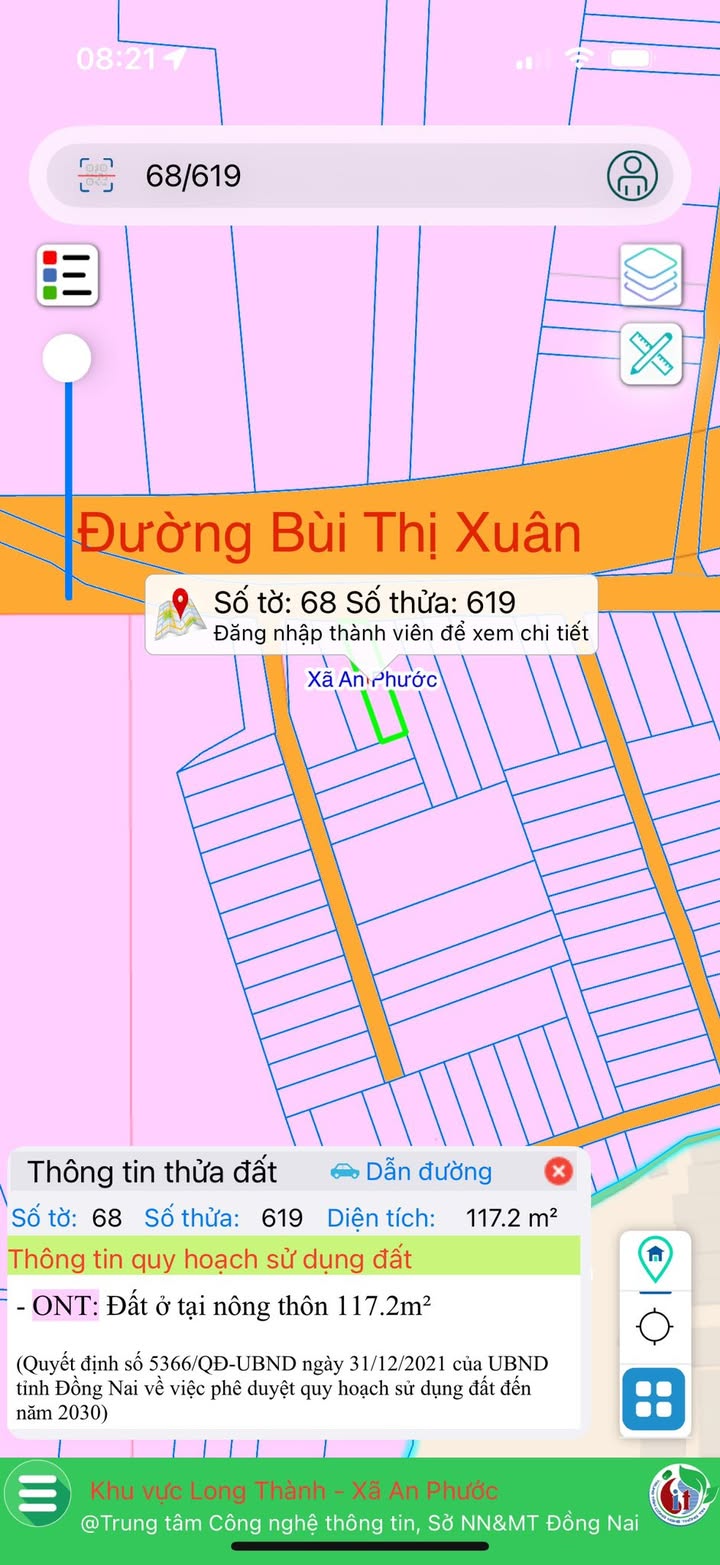 Đất nền mặt tiền Bùi Thị Xuân, An Phước, Long Thành 134m² giá 5 tỷ - Cơ hội đầu tư hấp dẫn!