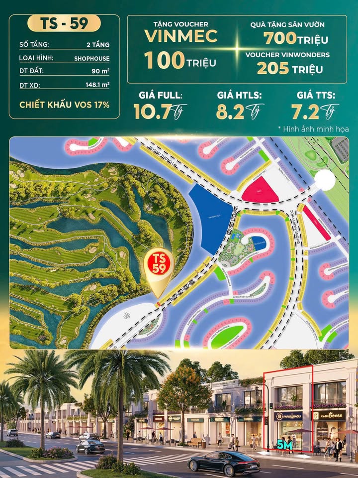 Shophouse Vinhomes Vũ Yên 90m² giá 7.2 tỷ - View hồ tuyệt đẹp!