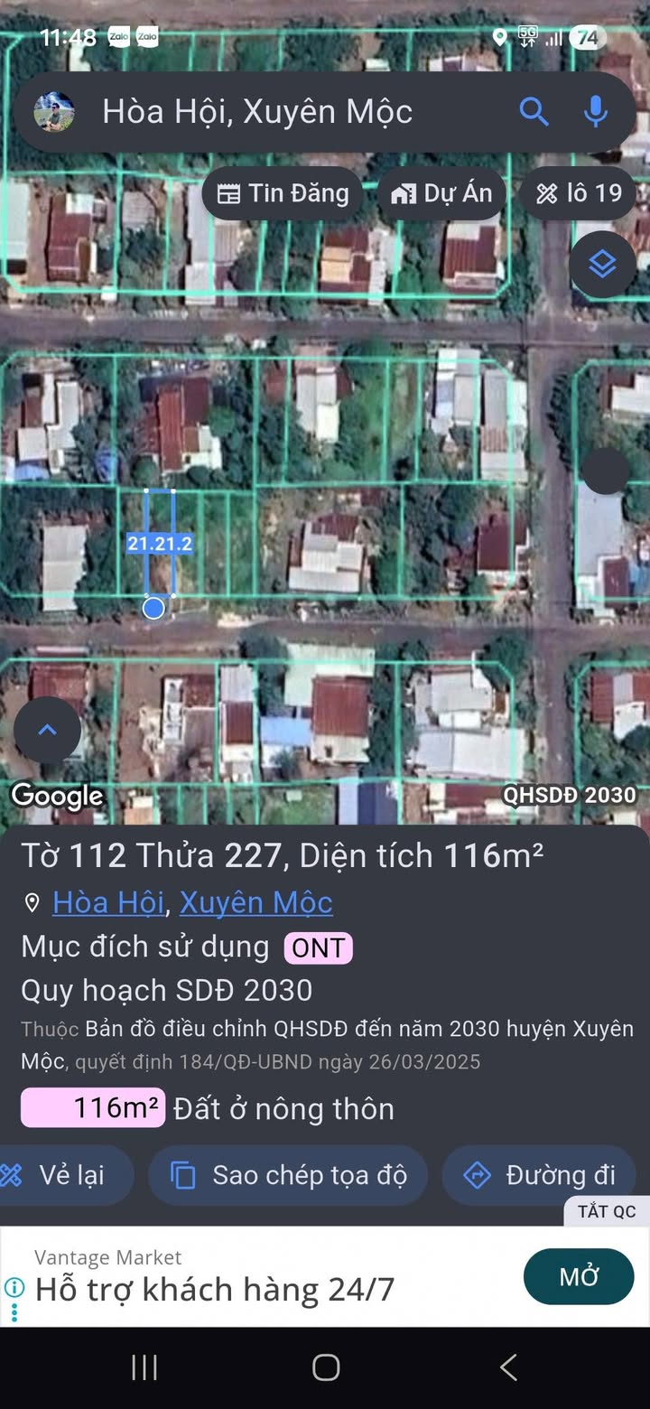 Đất thổ cư 115m² tại Hòa Hội Xuyên Mộc chỉ 485 triệu - Cơ hội đầu tư không thể bỏ qua!