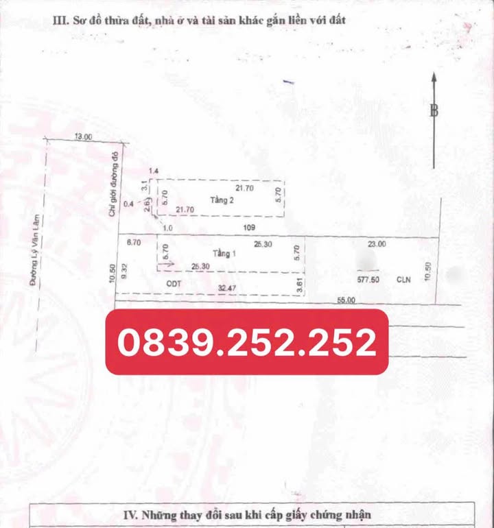 Nhà mặt tiền Lý Văn Lâm, Cà Mau 577.5m² giá 7 tỷ - Đầu tư sinh lời hấp dẫn!