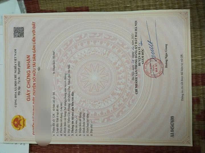 Đất Tây Đằng, Ba Vì 50m² giá chỉ 950 triệu - Sổ đỏ chính chủ, ô tô vào tận nơi!