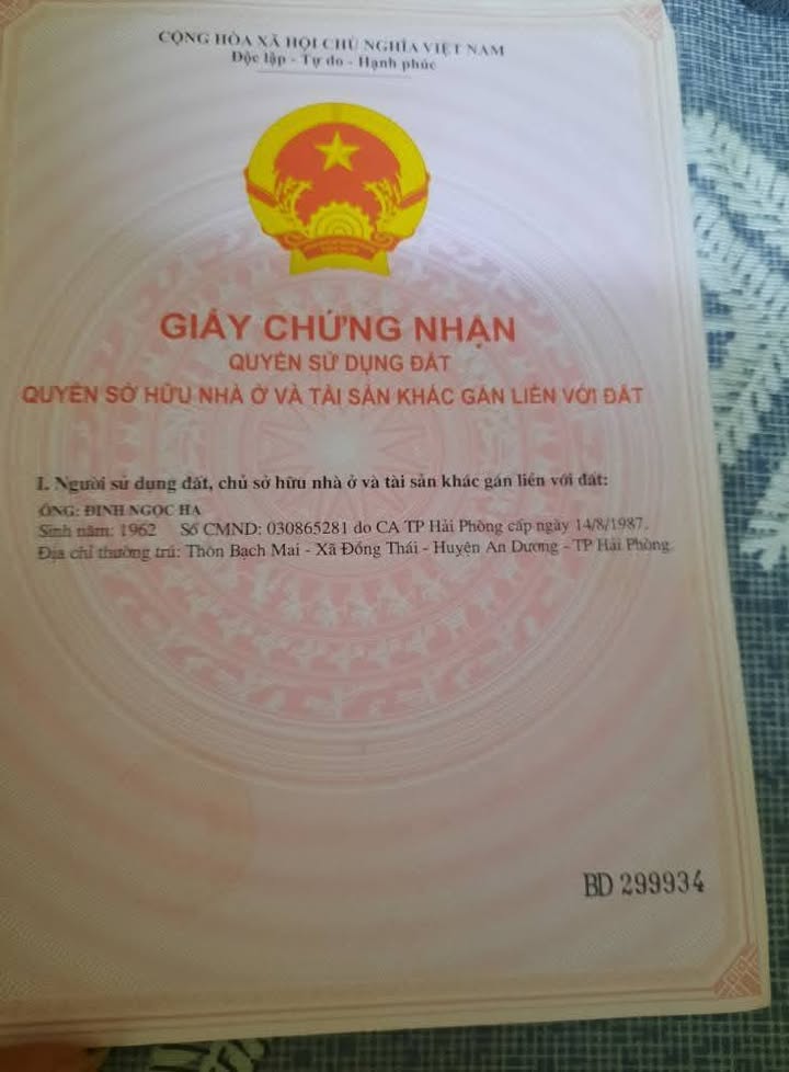 Đất nền chính chủ tại An Dương, Hải Phòng - Giá chỉ 4.32 tỷ, gần bệnh viện Tiệp 2!