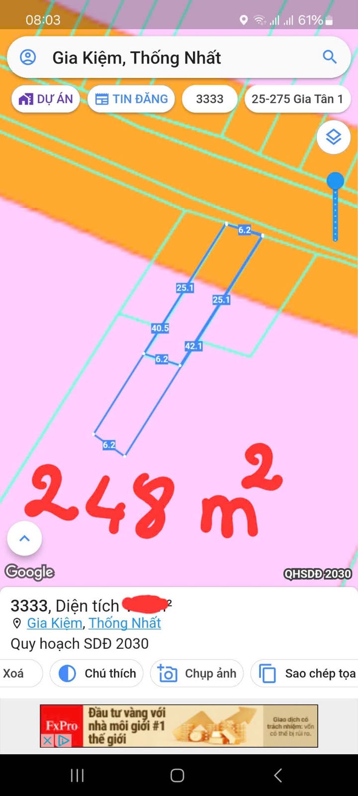 Đất thổ cư mặt đường nhựa Gia Kiệm 240m² giá 1.5 tỷ - Đầu tư sinh lời ngay!