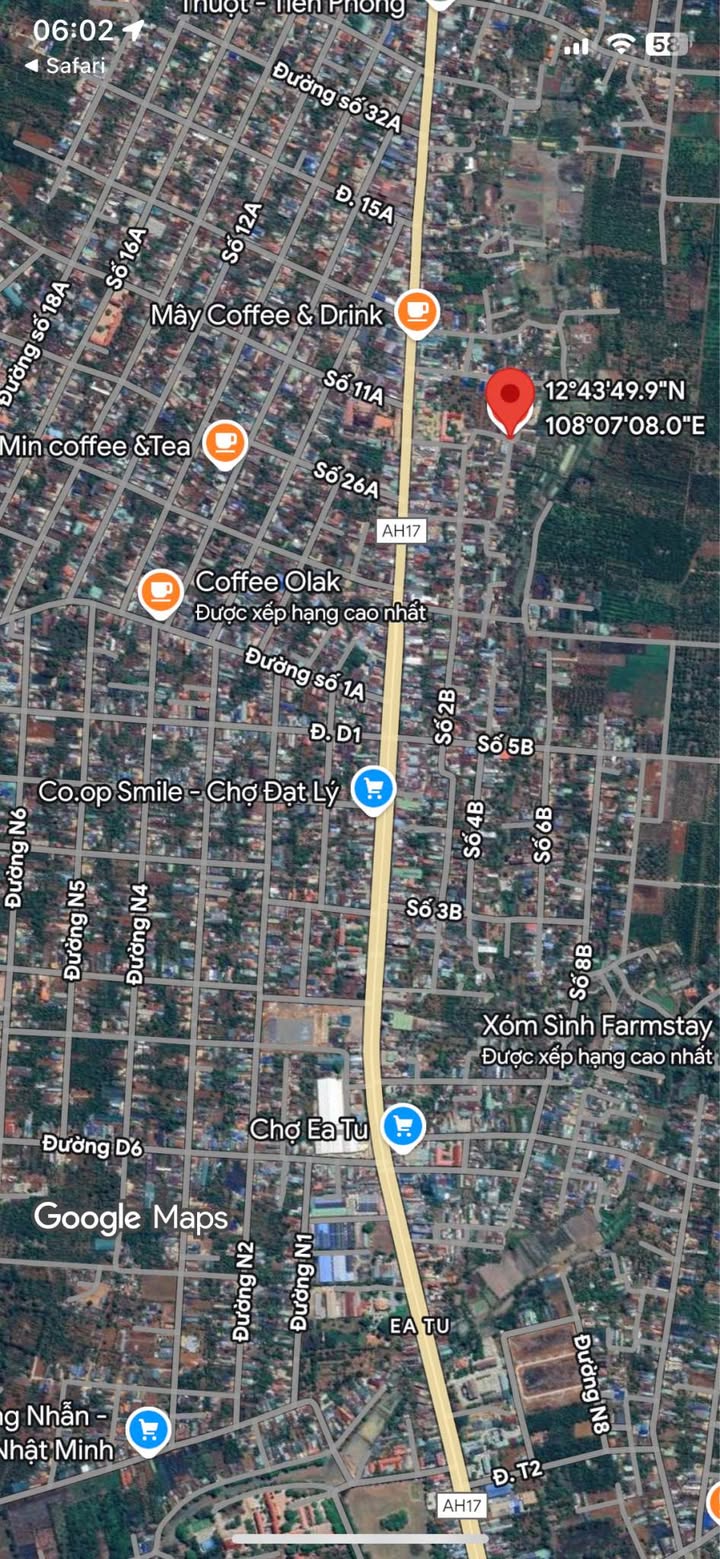 Đất nền góc 2 mặt tiền Phường Tân An, Buôn Ma Thuột 513m² giá 3.599 tỷ - Cơ hội đầu tư tuyệt vời!