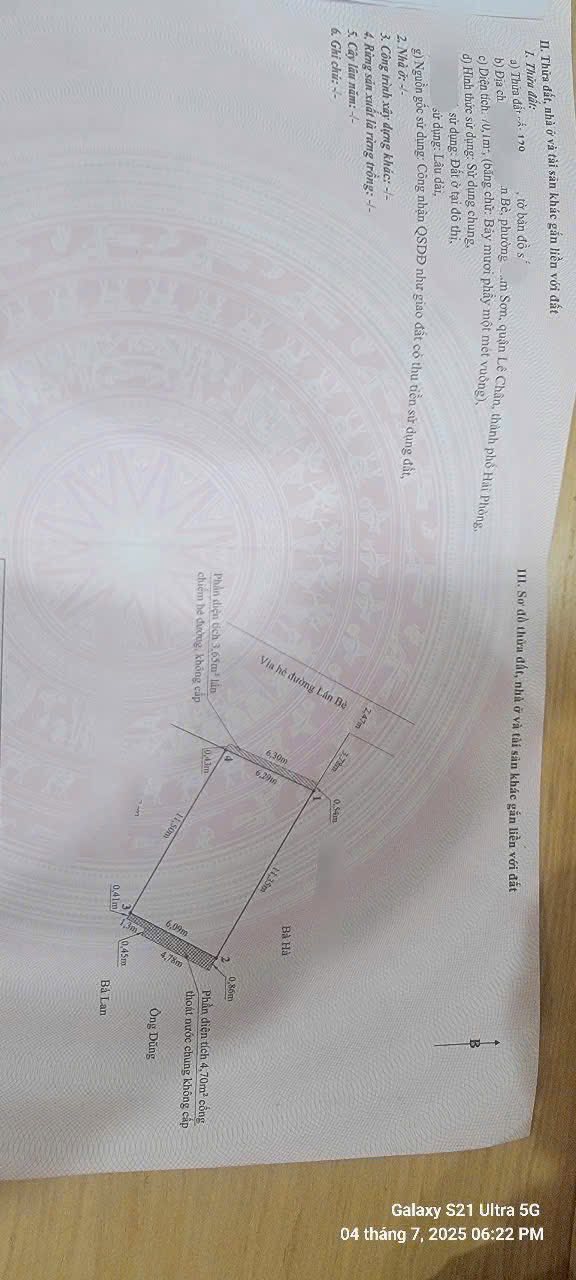 Đất mặt phố Lán Bè, Hải Phòng 70m² giá 11 tỷ - Pháp lý rõ ràng, tiềm năng sinh lời!