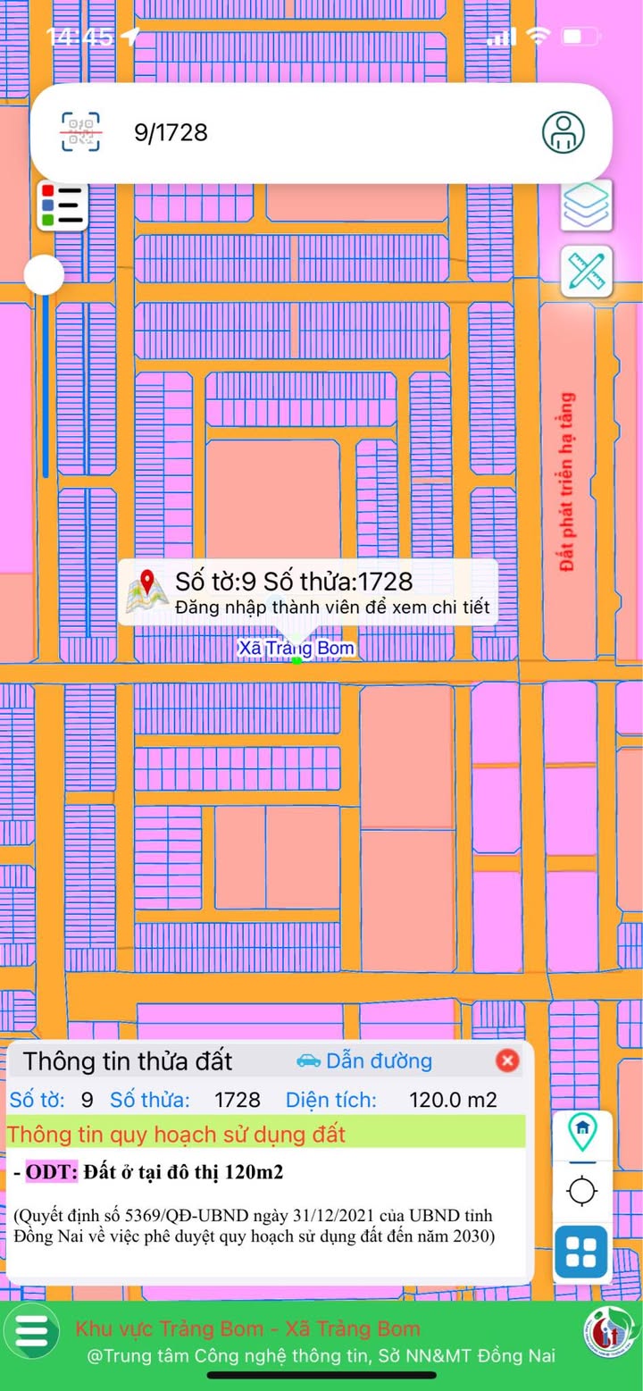 Đất thổ cư 120m² đường Lý Nam Đế, Trảng Bom - Giá chỉ 3 tỷ, sổ đỏ chính chủ!