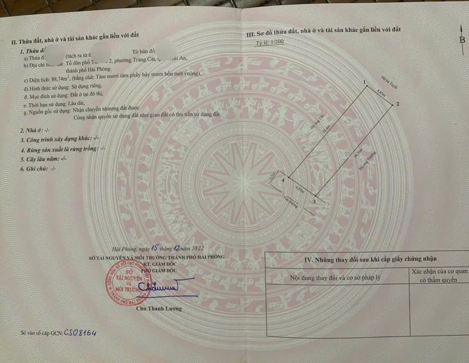 Đất nền Tràng Cát - Hải An 88,74m² giá chỉ 2.501 tỷ - Cơ hội đầu tư tuyệt vời!