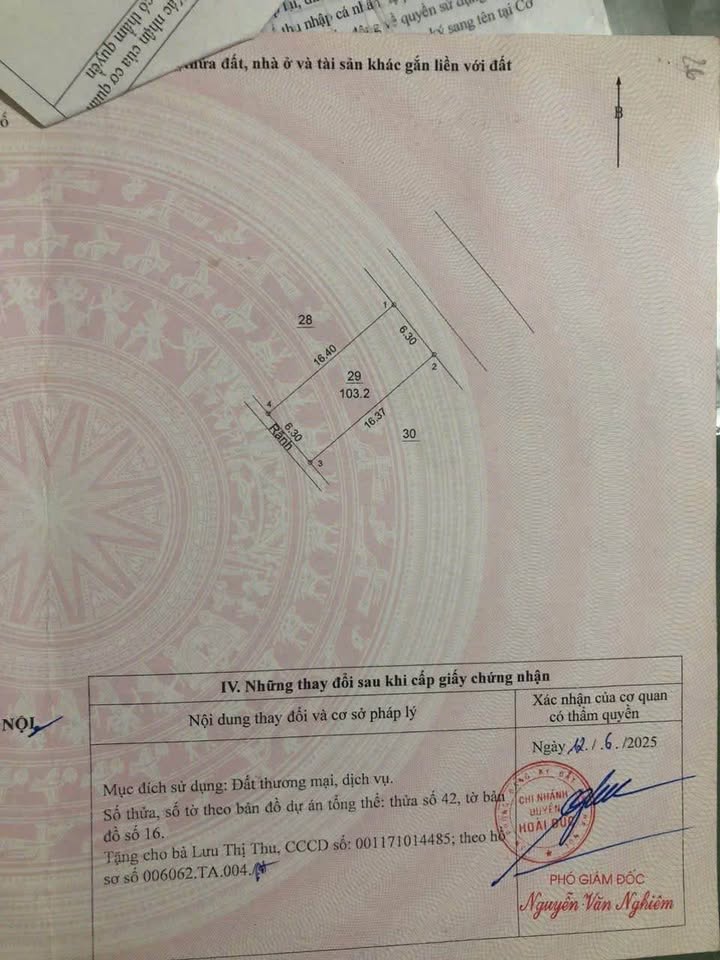 Đất nền Kim Chung Hoài Đức 103.2m² sổ đỏ chính chủ - Đầu tư sinh lời cao!