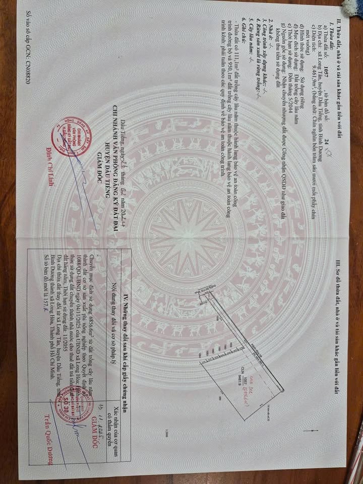 Đất bán SKC Long Tân, Dầu Tiếng 9461m² giá chỉ 14.2 tỷ - Cơ hội đầu tư tuyệt vời!