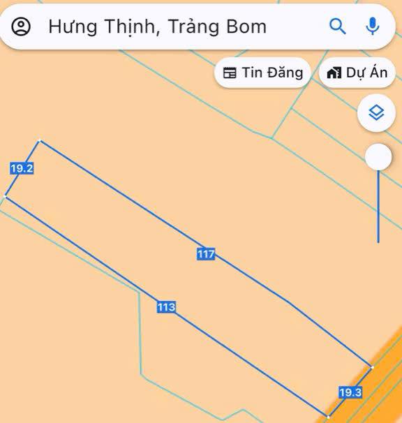 Đất 2 sào 3 mặt tiền nhựa Hưng Thịnh Trảng Bom - Giá 2.3 tỷ, Sổ hồng riêng!