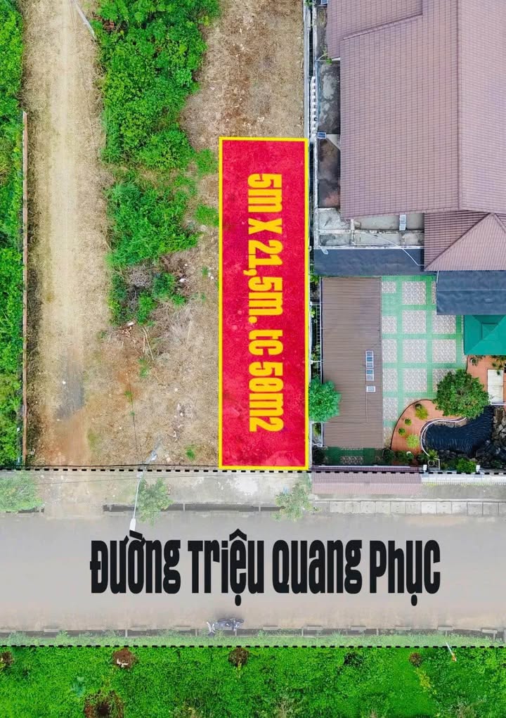 Đất nền mặt tiền 12m Triệu Quang Phục, Buôn Ma Thuột 50m² giá 1.9 tỷ - Đầu tư sinh lời!