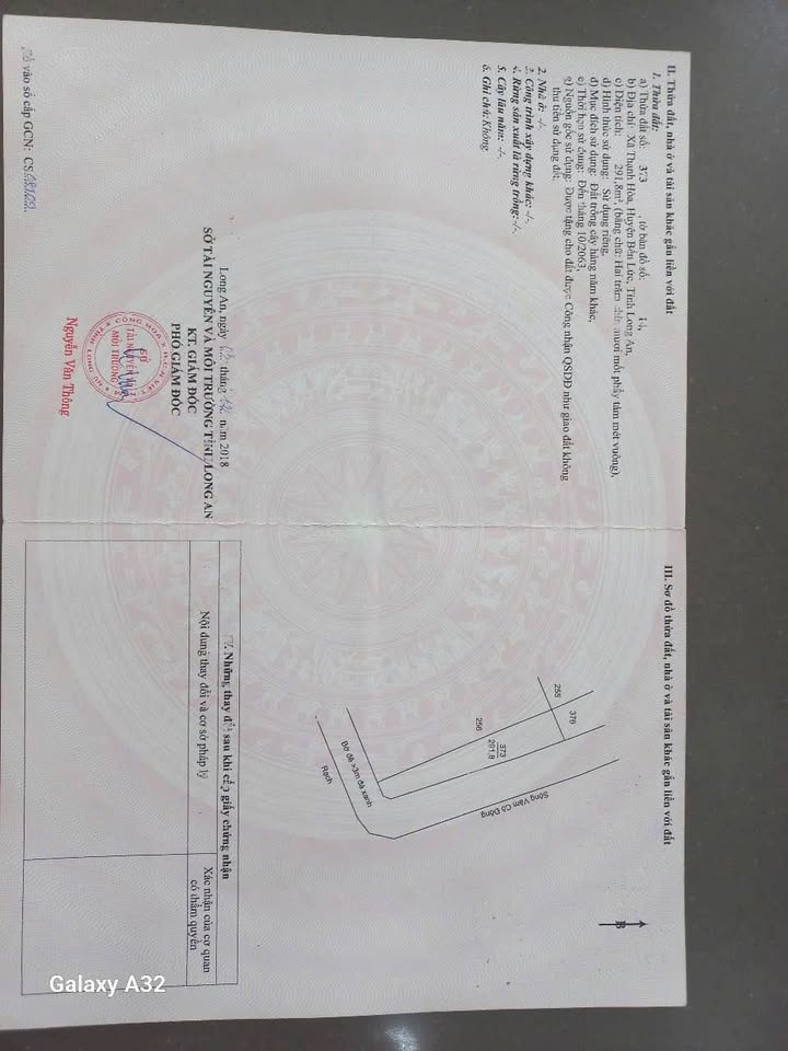 Đất vườn 1783m² mặt tiền sông Vàm Cỏ Đông - Giá chỉ 2.9 tỷ, cơ hội đầu tư tuyệt vời!